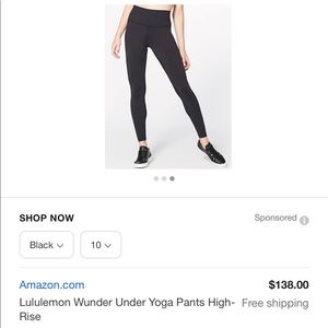 4 pair of Lululemon leggings
